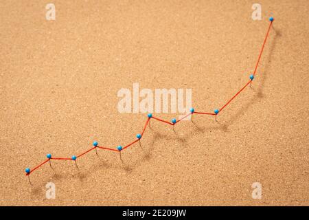 Positive growth business concept Stock Photo