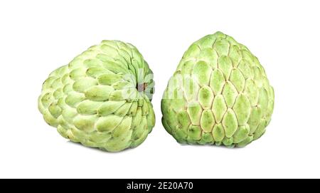 Fresh Sugar Apple isolated on white background. Stock Photo