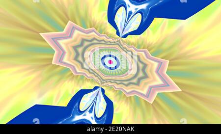 Abstract fantasy patterned multicolored background. Stock Photo