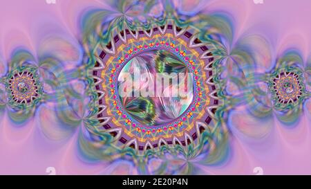 Abstract fantasy patterned multicolored background. Stock Photo