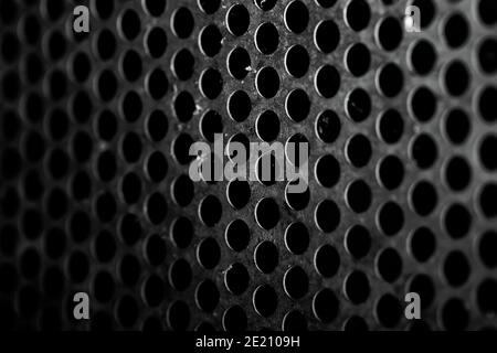 Cellular metal sheet, textured background. Stock Photo
