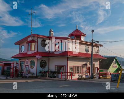 PRINCE RUPERT, UNITED STATES - Jul 03, 2017: Bed and Breakfast on the waterfront in Prince Rupert British Columbia Stock Photo