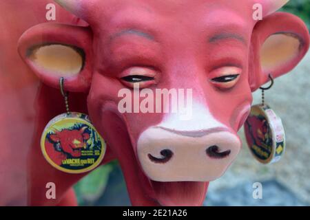 Lons-le-Saunier (central-eastern France): House of the Laughing Cow (cheese) Stock Photo