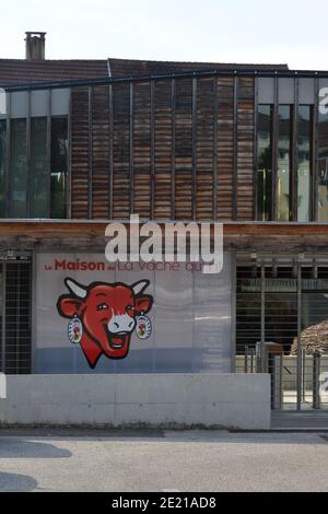 Lons-le-Saunier (central-eastern France): House of the Laughing Cow (cheese) Stock Photo