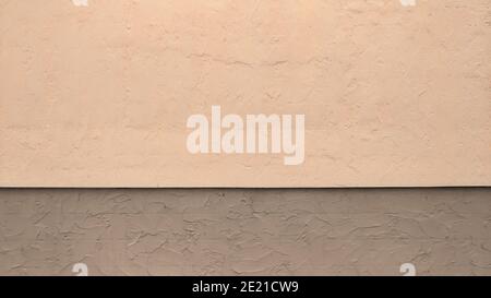 The texture of light plaster, warm colors Stock Photo