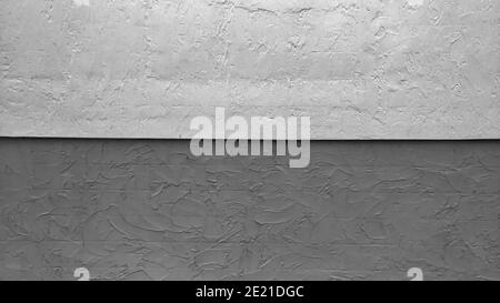 The texture of light plaster, monochrome strokes Stock Photo