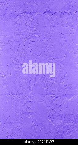 The texture of light plaster, Purple strokes Stock Photo