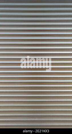Outdoor blinds that close the front door Stock Photo