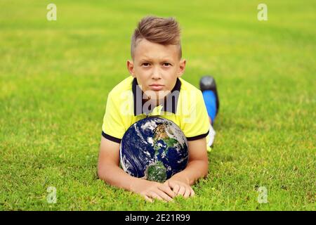 Child Hands Holding Earth Model Clay Rainbow Ecology Concept Top Stock  Photo by ©galiaromaniv88@gmail.com 489952540