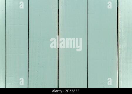Green teal colored wooden planks wall Stock Photo