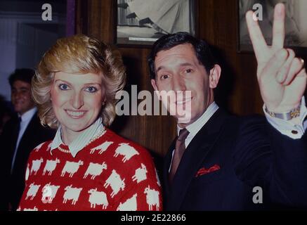 Royal look-a-likes Prince Charles with Diana, Princess of Wales. London, England, UK. Circa 1980's Stock Photo