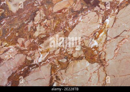 Natural pink, brown marble texture background Stock Photo