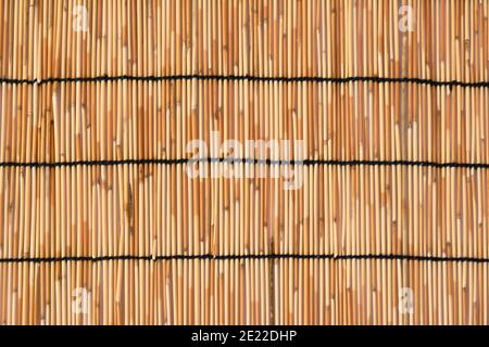 bamboo mat background and texture Stock Photo