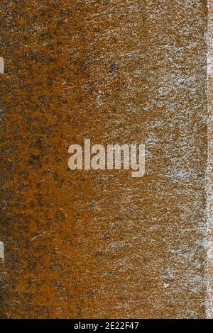 A close up of a rusty metal street light post in Valrico Florida, rust hardly ever sleeps Stock Photo