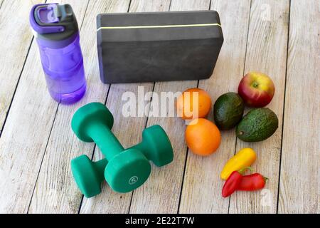 Health and fitness lifestyle start to new year Stock Photo