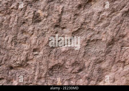 rough inconsistent red sandstone structure in unterfranken bavaria Stock Photo