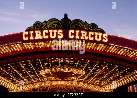 Entrance to Circus Circus Hotel and Casino in Las Vegas, Nevada Stock Photo