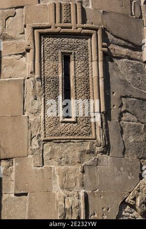 Old fortress window with lots of detail and texture Stock Photo