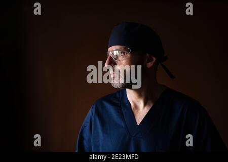 Portrait of a middle-aged male doctor Stock Photo
