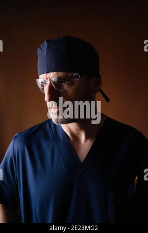 Portrait of a middle-aged male doctor Stock Photo