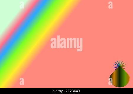 Tear drop with a gear wheel under a colorful linear lighting Stock Photo