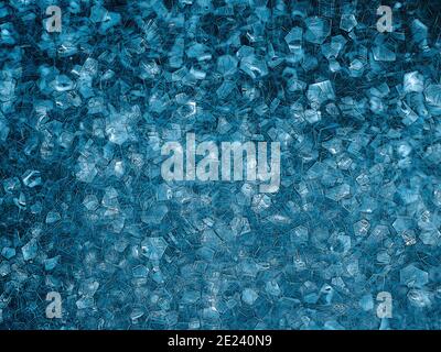 Abstract macro image up close on blue soap bubbles with a comic style effect Stock Photo