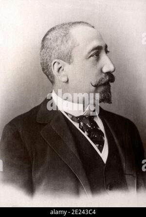 Anatole France (1844 – 1924) was a French poet, journalist, and novelist with several best-sellers. Ironic and skeptical, he was considered in his day Stock Photo