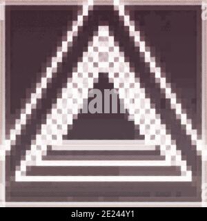 An abstract large pixel texture triangle background image.
