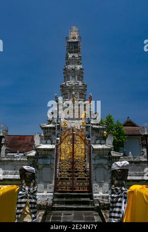 temple Door in Bali Island Stock Photo