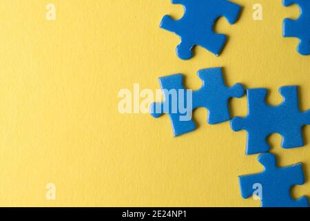 blue puzzles, textures and background Stock Photo