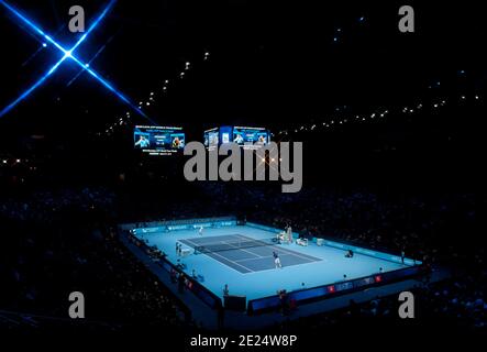 General View of the ATP Tennis Finals at the O2 Arena Stock Photo