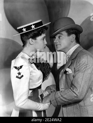 JOAN LESLIE as Mary Cohan and JAMES CAGNEY as George M. Cohan in YANKEE DOODLE DANDY 1942 director MICHAEL CURTIZ Warner Bros. Stock Photo