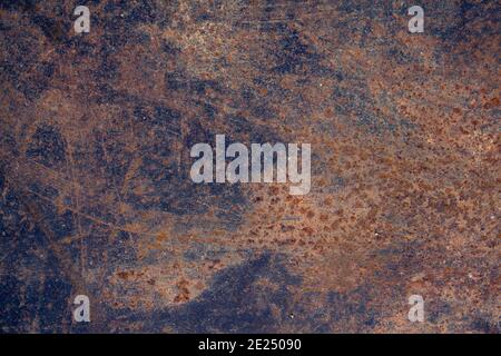 Dark blue rusty wall background Stock Photo