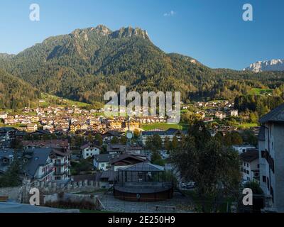 Fiera di Primiero in the valley of Primiero in the Dolomites of Trentino. Europe, Central Europe, Italy Stock Photo