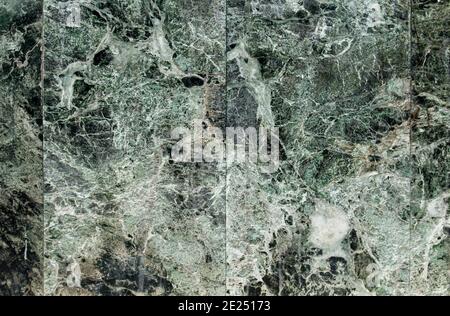 Green marble tile grunge background or texture Stock Photo