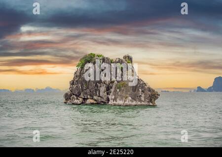 Picturesque sea landscape. Ha Long Bay, Vietnam Stock Photo