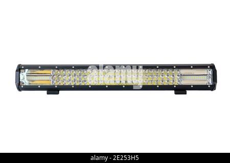 LED light bar for off road isolated on white background with clipping path. Stock Photo