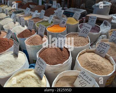 Osch-Bazaar. The capital Bishkek . Asia, Central Asia, Kyrgyzstan Stock Photo