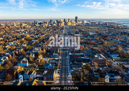 Skyline, Buffalo, NY, USA Stock Photo