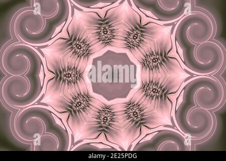 Multicoloured Kaleidoscope texture fractal background Stock Photo