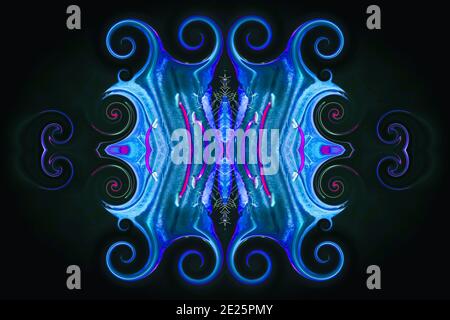 Multicoloured Kaleidoscope texture fractal background Stock Photo