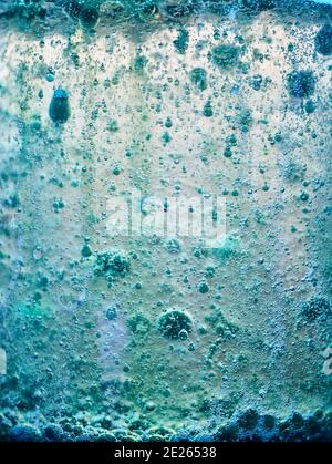 Abstract of colourful bubbles rising through liquid, background patterns Stock Photo