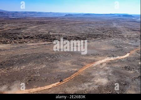 Landscape, illustration during the 9th stage of the Dakar 2021 between Neom and Neom, in Saudi Arabia on January 12, 2021 - Photo Eric Vargiolu / DPPI / LiveMedia Stock Photo