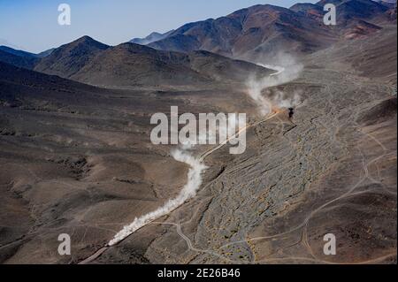 Landscape, illustration during the 9th stage of the Dakar 2021 between Neom and Neom, in Saudi Arabia on January 12, 2021 - Photo Eric Vargiolu / DPPI / LiveMedia Stock Photo