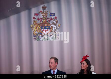 The Duke and Duchess of Cambridge Canadian Tour - Day 2. Prince William, Duke of Cambridge and Catherine, Duchess of Cambridge at Parliament Hill for Canada Day Celebrations on July 1, 2011 in Ottawa, Canada. Photo by Douliery-Hahn/ABACAPRESS.COM Stock Photo