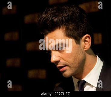 Dominic Cooper arriving at the premiere of 'The Devil's Double' at SVA Theater in New York City, NY, USA on July 25, 2011. Photo by Andrew Kelly/ABACAPRESS.COM Stock Photo