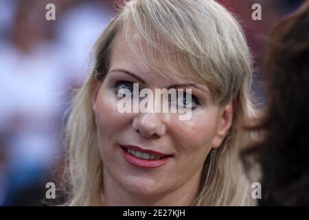 Olympique de Marseille's shareholder Margarita Louis-Dreyfus during French First League soccer match, Olympique de Marseille vs FC Sochaux at Velodromme Stadium in Marseille, France on August 6, 2011. The match ended in a 2-2 draw. Photo by Michel Clementz/ABACAPRESS.COM Stock Photo