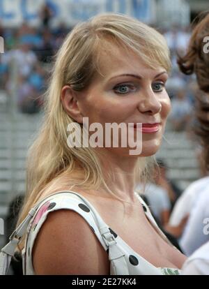 Olympique de Marseille's shareholder Margarita Louis-Dreyfus during French First League soccer match, Olympique de Marseille vs FC Sochaux at Velodromme Stadium in Marseille, France on August 6, 2011. The match ended in a 2-2 draw. Photo by Michel Clementz/ABACAPRESS.COM Stock Photo