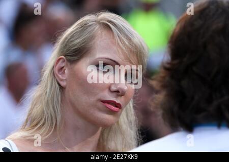 Olympique de Marseille's shareholder Margarita Louis-Dreyfus during French First League soccer match, Olympique de Marseille vs FC Sochaux at Velodromme Stadium in Marseille, France on August 6, 2011. The match ended in a 2-2 draw. Photo by Michel Clementz/ABACAPRESS.COM Stock Photo