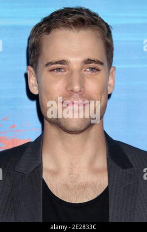 Dustin Milligan 'Shark Night 3D' photo op held at Petco park. Los